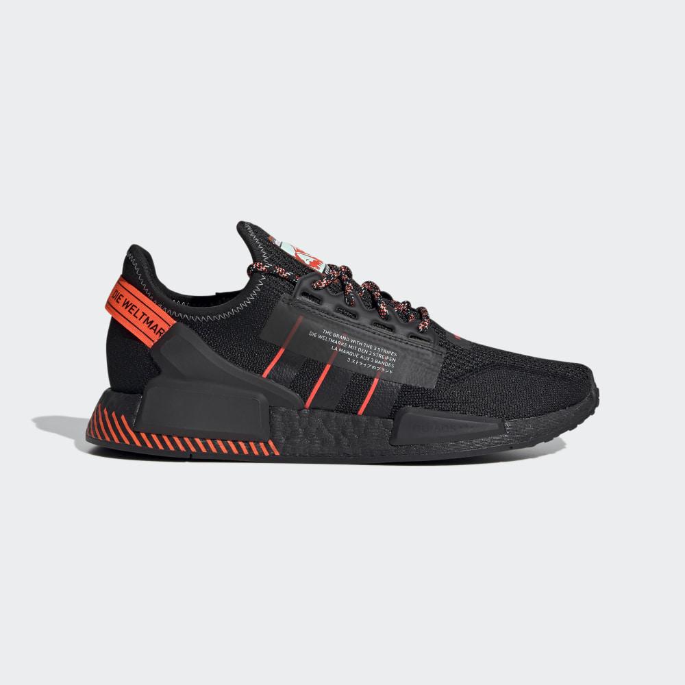 Adidas Men's NMD_R1 V2 Originals Shoes Black/Red Ireland FW6409